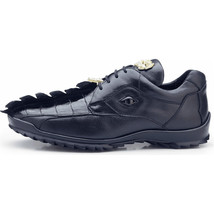 Men Belvedere Mens Vasco Shoes Hornback Crocodile Sneaker Shoes Dark Blue 336122 image 3