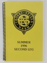 Crosby Stills &amp; Nash Tour Book Concert Crew Itinerary Guide Summer 1996 2nd Leg - $96.97