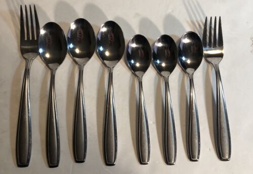 8 pc Oneida Bristol pattern flatware silverware 2008-2013 cutlery utensils - $18.66