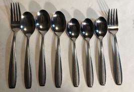 8 pc Oneida Bristol pattern flatware silverware 2008-2013 cutlery utensils - £14.83 GBP