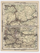 1930 Original Vintage Map Of Austria / Vorarlberg Liechtenstein Innsbruck Tirol - £15.31 GBP