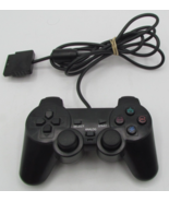 Third Party Controller for Sony PlayStation 2 Wired Controller black TESTED - $5.19