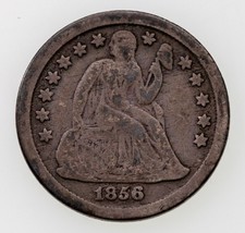 1856-O 10C Sentada Centavo En Muy Bueno VG Estado,Natural Color W/Tonificante - $49.49