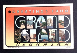 Greetings From Grand Island Nebraska Linen Curt Teich Postcard c1946 - £4.68 GBP