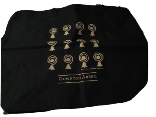 DOWNTON ABBEY 2013 SERVANTS BELLS DESIGN BLUE TOTE BAG  cloth large size... - $14.01