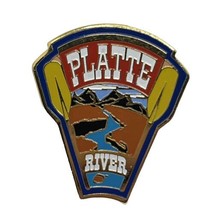 Platte River State Park Louisville Nebraska State Souvenir Enamel Lapel ... - £9.40 GBP