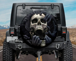 Sugar Skull Lover Halloween Fun Universal Spare Tire Cover 15 inch For J... - $189.94 MXN