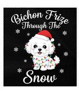 Bichon Frize Dog Through Snow Christmas Png winter art holiday png festi... - $3.95