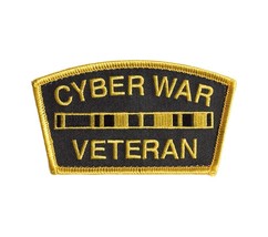 CYBER WAR VETERAN MEDAL RACK Embroidered Patch Everyday No Days Off ENDO... - $9.05