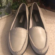 Partners gray tan slip on Manitoba loafers flats - £20.13 GBP