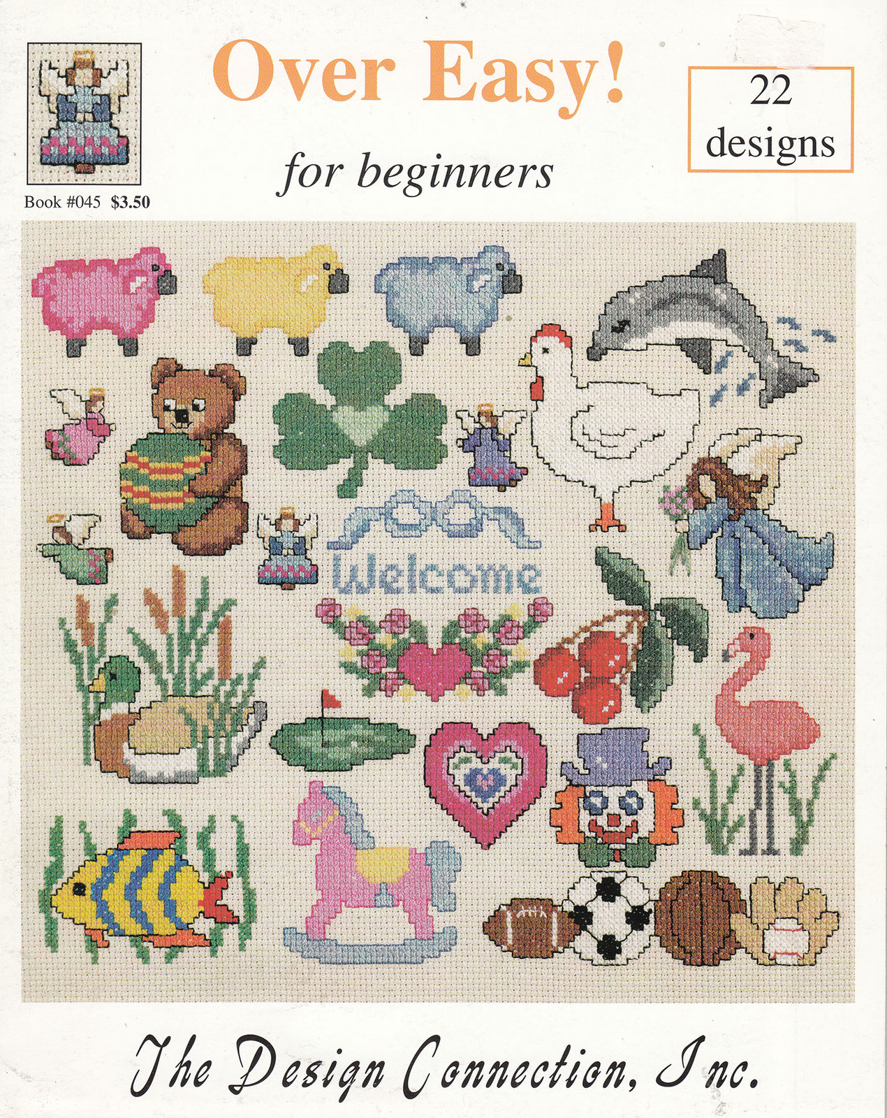 CROSS STITCH MOTIFS FOR BEGINNERS 22 DESIGNS OVER EASY! # 45 KIDS, BABY & MORE - $6.98