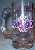 Glass Mug Super Bowl Xxvi - £3.92 GBP
