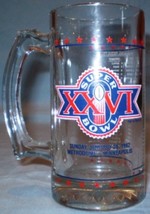 Glass Mug Super Bowl XXVI - $5.00