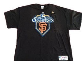 San Francisco Giants 2010 World Series Champions XL Shirt Majestic Black MLB - £16.17 GBP