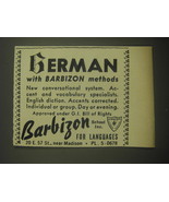 1946 Barbizon School Inc. Ad - German with Barbizon Methods - £14.55 GBP