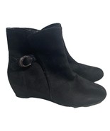 Impo Women's Wedge Bootie Black Faux Suede Size 9 - $33.25 CAD Impo Women's Wedge Bootie Black Faux Suede Size 9 - $33.25 CAD