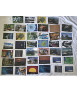 40 Post Card Lot Modern Pieces Washington State Art Cats Etc Lot 1 - £15.26 GBP