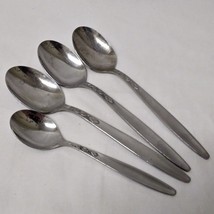 Amefa Tulip Time Oval Place Table Soup Spoon Teaspoon Stainless Steel Set of 4 - £13.32 GBP