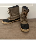 Vintage SOREL Caribou Kaufman MEN Boots Wool LINER Canada SIZE 10 READ - $54.88 CAD