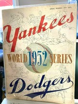 Original 1952 World Series Program In Ex Condition (Yanks Vs Dodgers) - £107.58 GBP