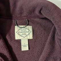 St John's Bay Men's Brown Size Large Quarter Zip Pullover Sweatshirt image 3