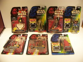 STAR WARS POWER OF THE FORCE ACTION FIGURES &amp; EPISODE 1 ACCESSORY SETS 7... - £52.70 GBP