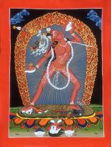 VAJRAYOGINI/ JOGINI MA/ YOGINI ORIGINAL MASTERPIECE TIBETAN THANGKA PAIN... - $139.64
