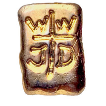 WWJD Vintage Pin Gold Tone Tablet What Would Jesus Do Christian - £9.79 GBP