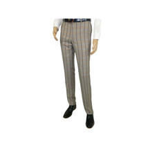 Mens Suit by RENOIR English Plaid Window Pane European Business 291-5 Beige blue image 9