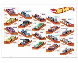 2018 Hot Wheels Cars Sheet of 20 Forever Postage Stamps Scott 5330 - £14.13 GBP