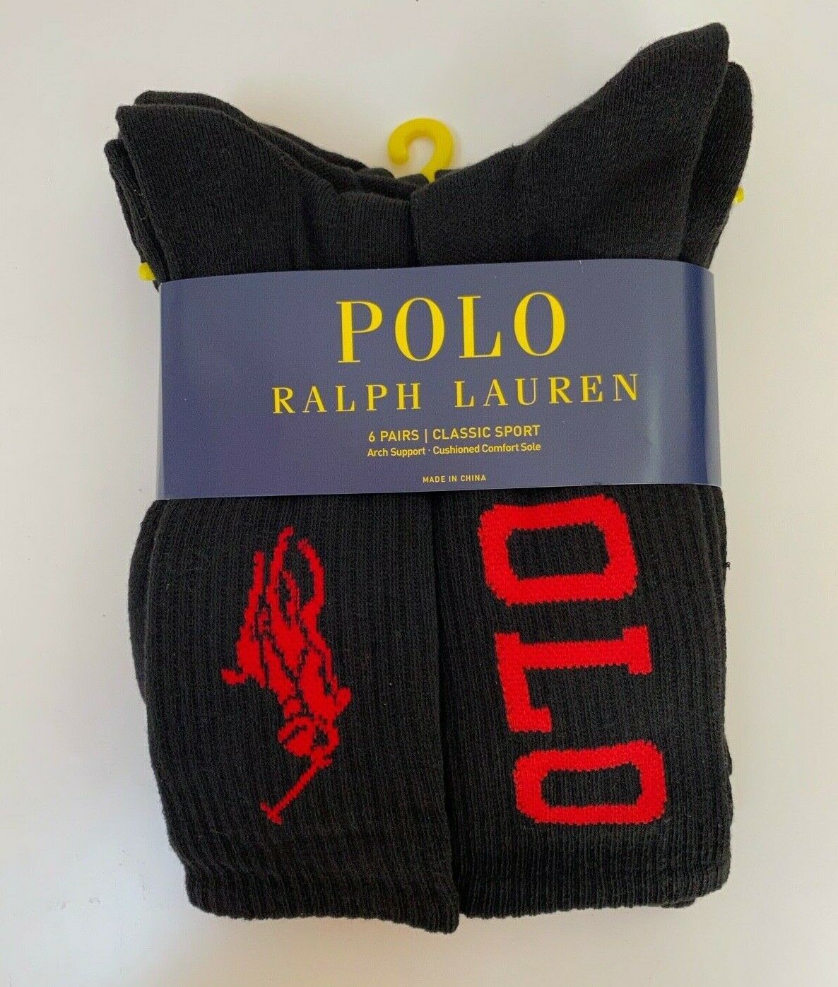 Polo Ralph Lauren Classic Sport Cushioned Arch Support Socks 10-13 - £22.43 GBP