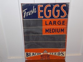 Vintage Beacon Feeds Fresh Eggs Chalkboard Sign - $9,872.65 MXN
