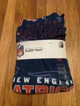 New England Patriots NFL Mens All Over Print Sleeps Pants NWT Size XL Blue  - £25.79 GBP