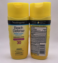 2 Neutrogena Beach Defense Sunscreen Lotion 6.7oz Brand New - 30 SPF~2 PackEx... - £17.81 GBP