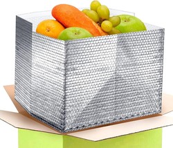 5ct Thermal Box Liners 6X6X6 Metalized Foil Insulated /w Gusseted Bottom - £12.17 GBP