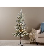3&#39; Twinkling Snowy Pine Tree by Valerie in - £153.42 GBP