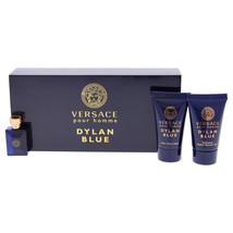 Dylan Blue by Versace for Men - 3 Pc Mini Gift Set 0.17oz EDT Splash, 0.... - $365.34 MXN