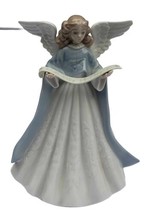 Lladro Angel Navidad Cantante Blue Christmas Tree Topper Figurine  - £118.63 GBP