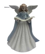 Lladro Angel Navidad Cantante Blue Christmas Tree Topper Figurine  - £117.54 GBP