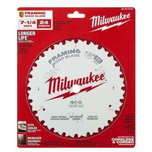 Milwaukee - 48-40-0720 - 7-1/4 in. x 24-Tooth Framing Circular Saw Blade - £20.33 GBP