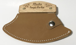 Handmade Leather Sheath Ulu Factory Birch Wood Handle Knife -Ladies Forg... - $49.49