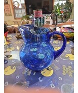 Vtg Cobalt Blue Glass Pitcher Blenko Style Hand Blown 9" Tall Art Glass MCM - €22,29 EUR Vtg Cobalt Blue Glass Pitcher Blenko Style Hand Blown 9" Tall Art Glass MCM - €22,29 EUR