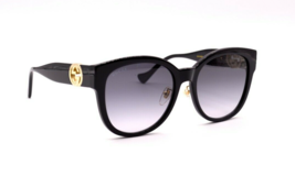 New Gucci GG1028SK 006 Black Grey Authentic Sunglasses 56-18 W/CASE - £212.26 GBP