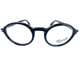 New Persol 3141-V 95 46mm Round Black 46-22-145 Men&#39;s Eyeglasses Frame Italy - £155.84 GBP