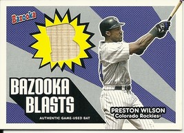 2005 Bazooka Blasts Bat Relic Preston Wilson BB-PW Rockies - £2.74 GBP