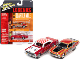 1970 Ford Maverick Red Orange and Black &quot;Dyno&quot; Don Nicholson and 1966 Chevrolet  - £22.80 GBP