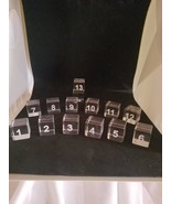 Acrylic Display Identification Cubes, 1-10 numbers pack, 3/4&quot; solid engr... - $41.81 CAD