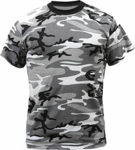 Small Short Sleeve Tshirt CITY CAMO Camouflage Gray Tee Shirt Rothco 6797 S - £9.58 GBP