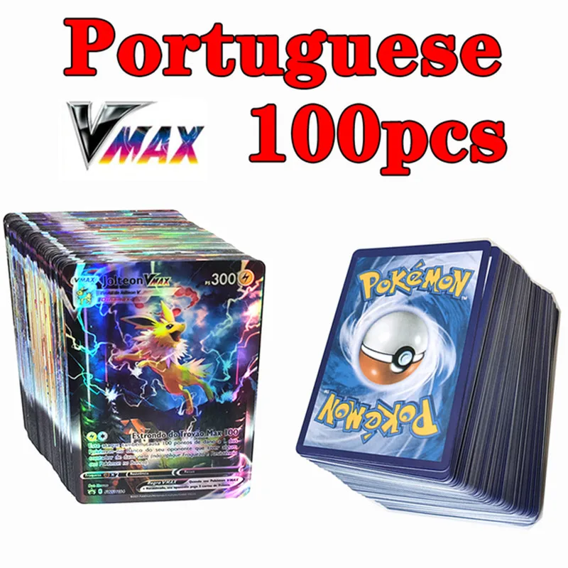 2022 New Portuguese Pokemon Cards Vmax Charizard Pikachu Carte Pokémon Game - £7.01 GBP+