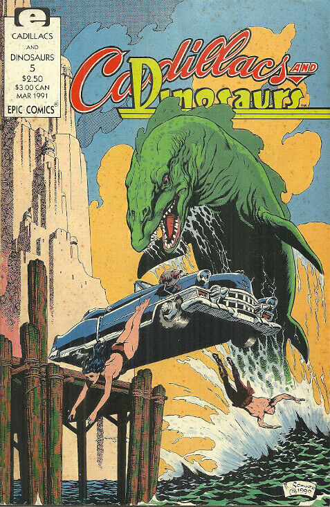 Primary image for CADILLACS AND DINOSAURS #5 - March 1991 - Epic Comics - MARK SCHULTZ - XENOZOIC